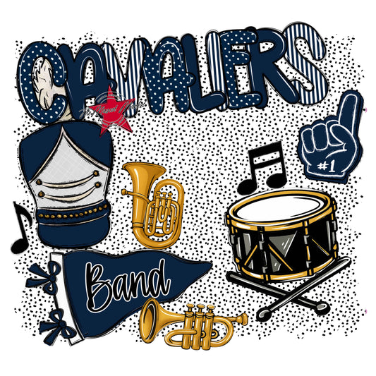 Cavaliers Band Spirit-Navy