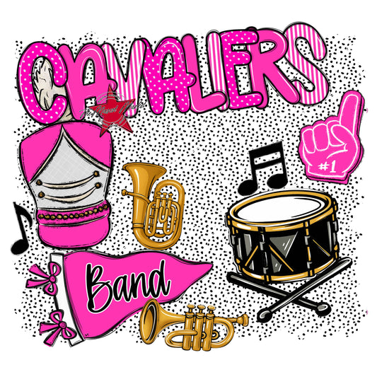 Cavaliers Band Spirit-Pink