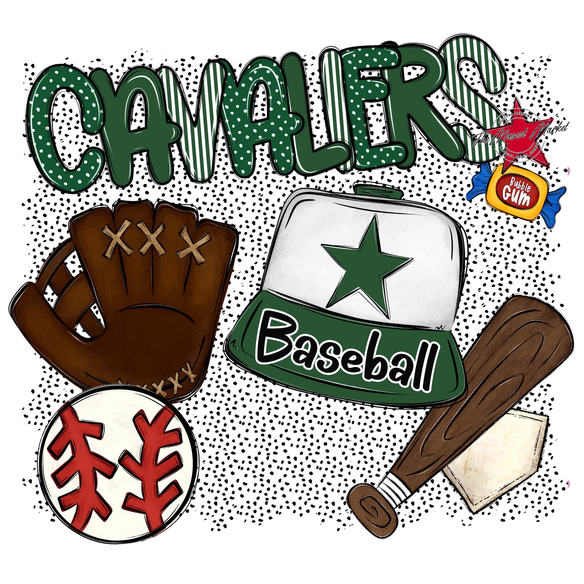 Cavaliers Baseball Spirit-Green