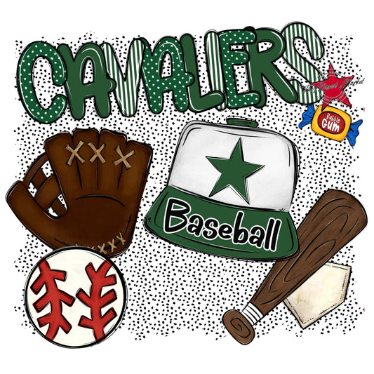 Cavaliers Baseball Spirit-Green