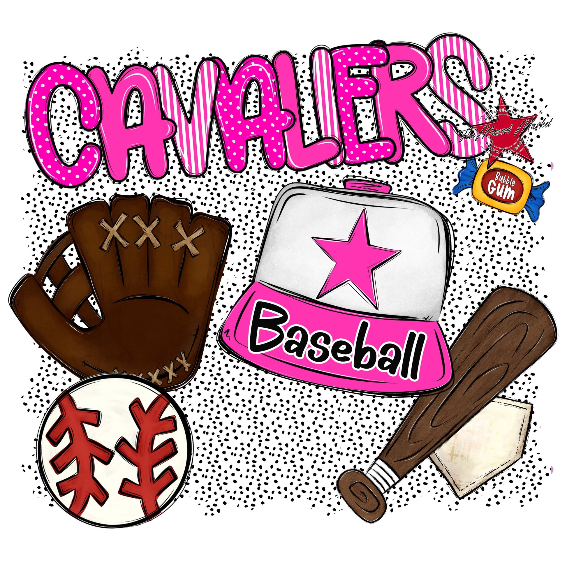 Cavaliers Baseball Spirit-Pink