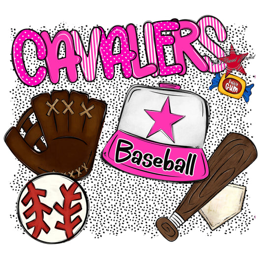 Cavaliers Baseball Spirit-Pink