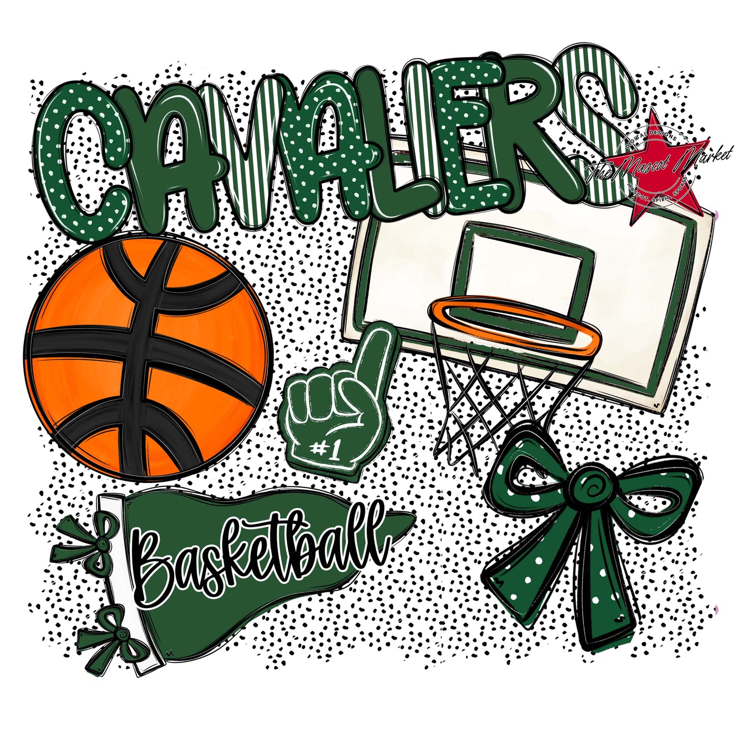 Cavaliers Basketball Spirit-Green