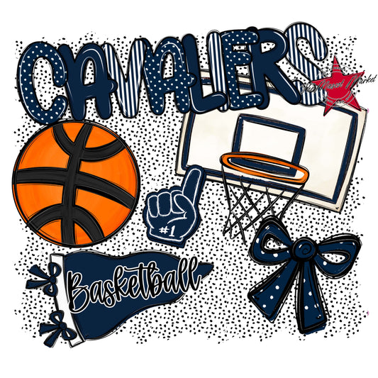 Cavaliers Basketball Spirit-Navy
