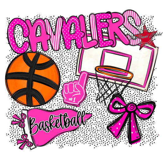 Cavaliers Basketball Spirit-Pink