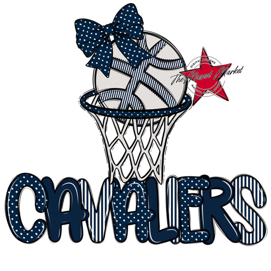 Cavaliers Basketball Spirit Design-Navy