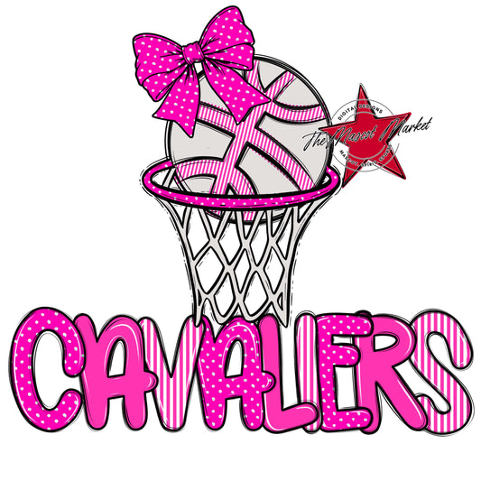 Cavaliers Basketball Spirit Design-Pink