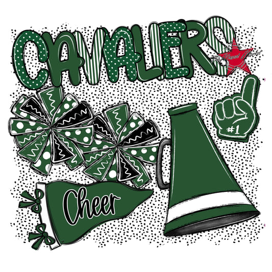 Cavaliers Cheer Spirit-Green