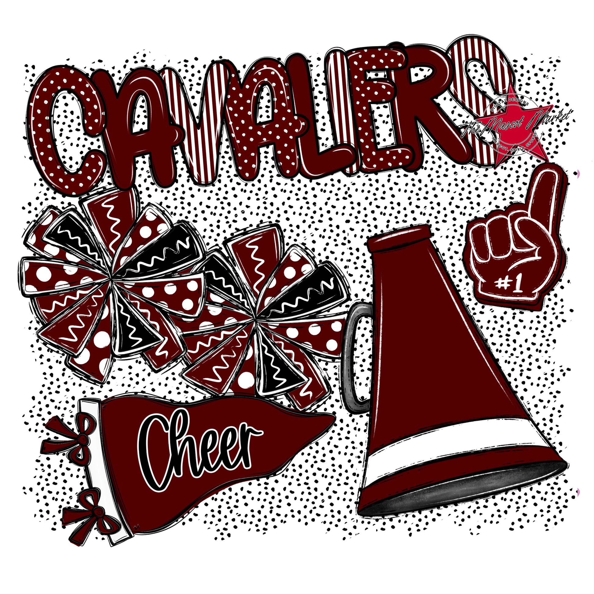 Cavaliers Cheer Spirit-Maroon