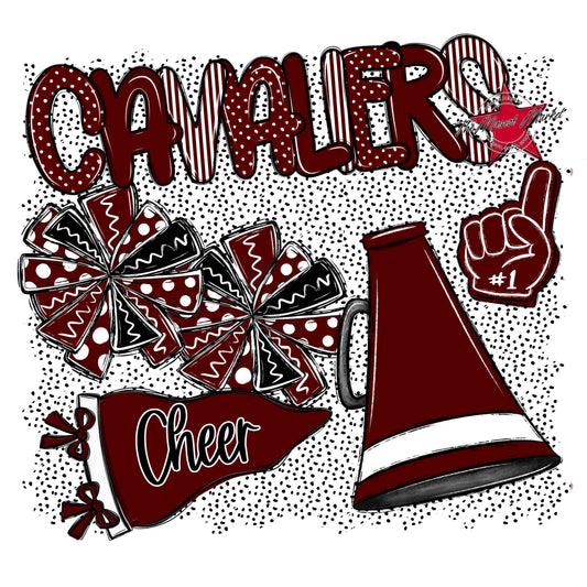 Cavaliers Cheer Spirit-Maroon