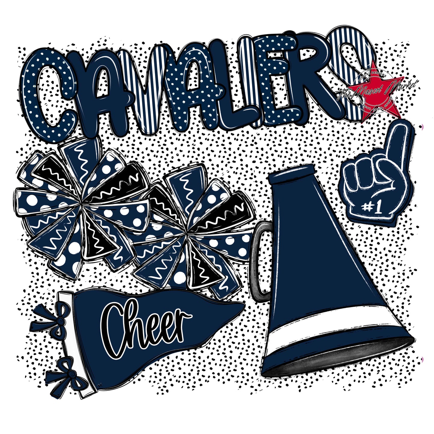 Cavaliers Cheer Spirit-Navy