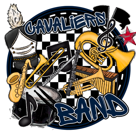 Cavaliers Circle Band Design-Navy