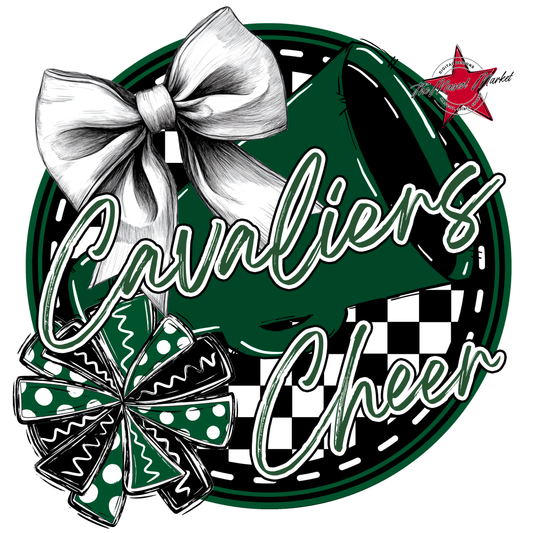 Cavaliers Circle Cheer Design-Green