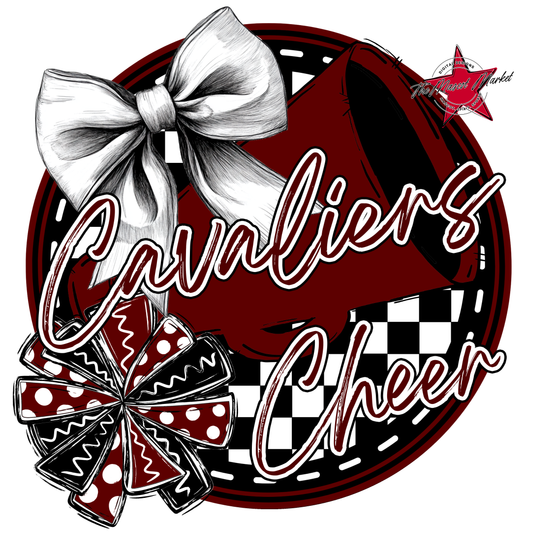 Cavaliers Circle Cheer Design-Maroon
