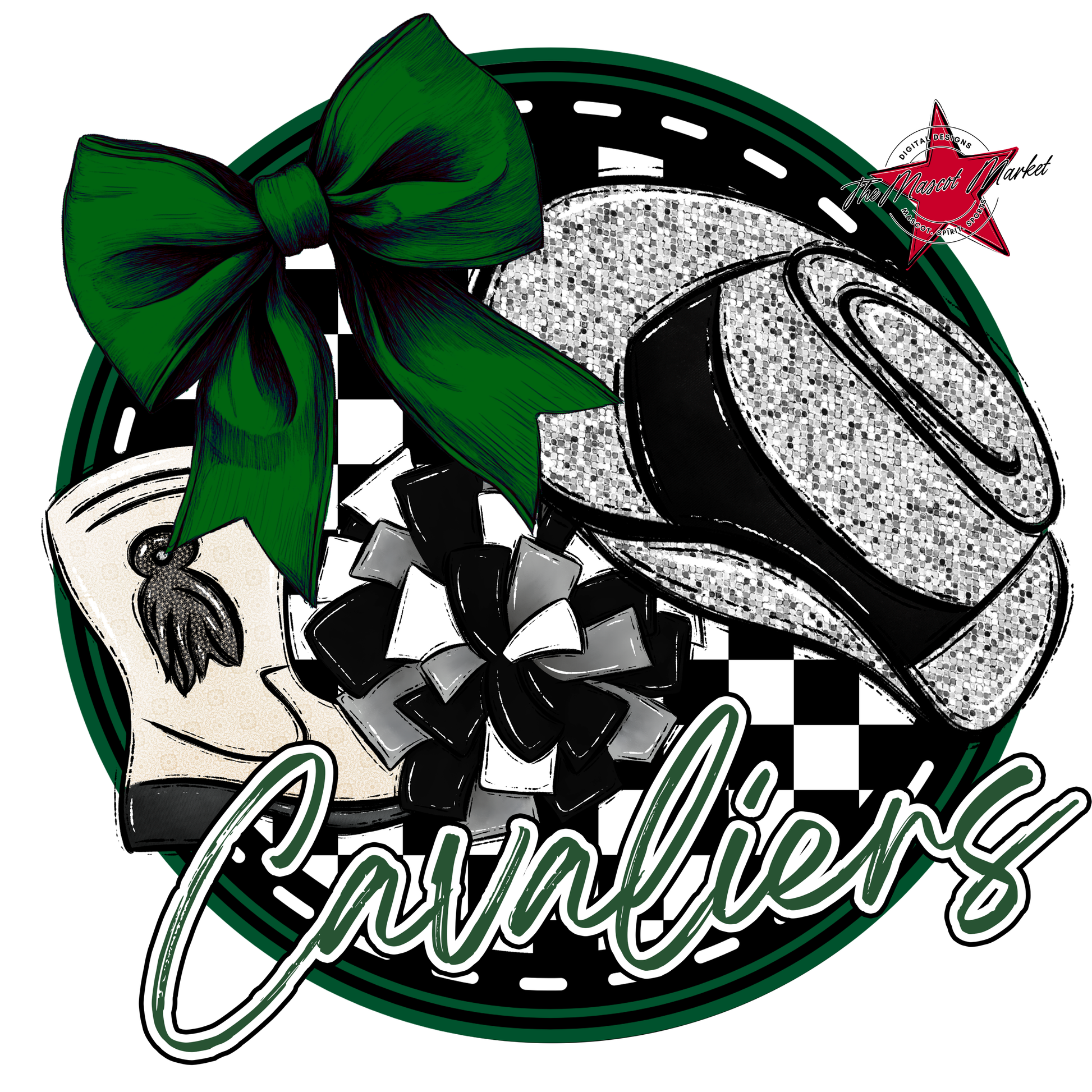 Cavaliers Circle Drillteam Design-Green