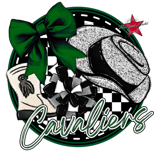 Cavaliers Circle Drillteam Design-Green