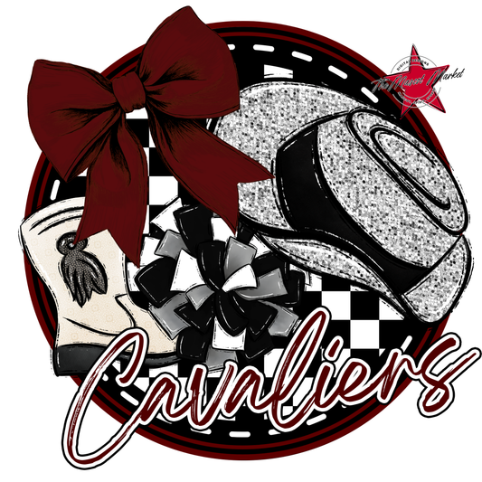 Cavaliers Circle Drillteam Design-Maroon