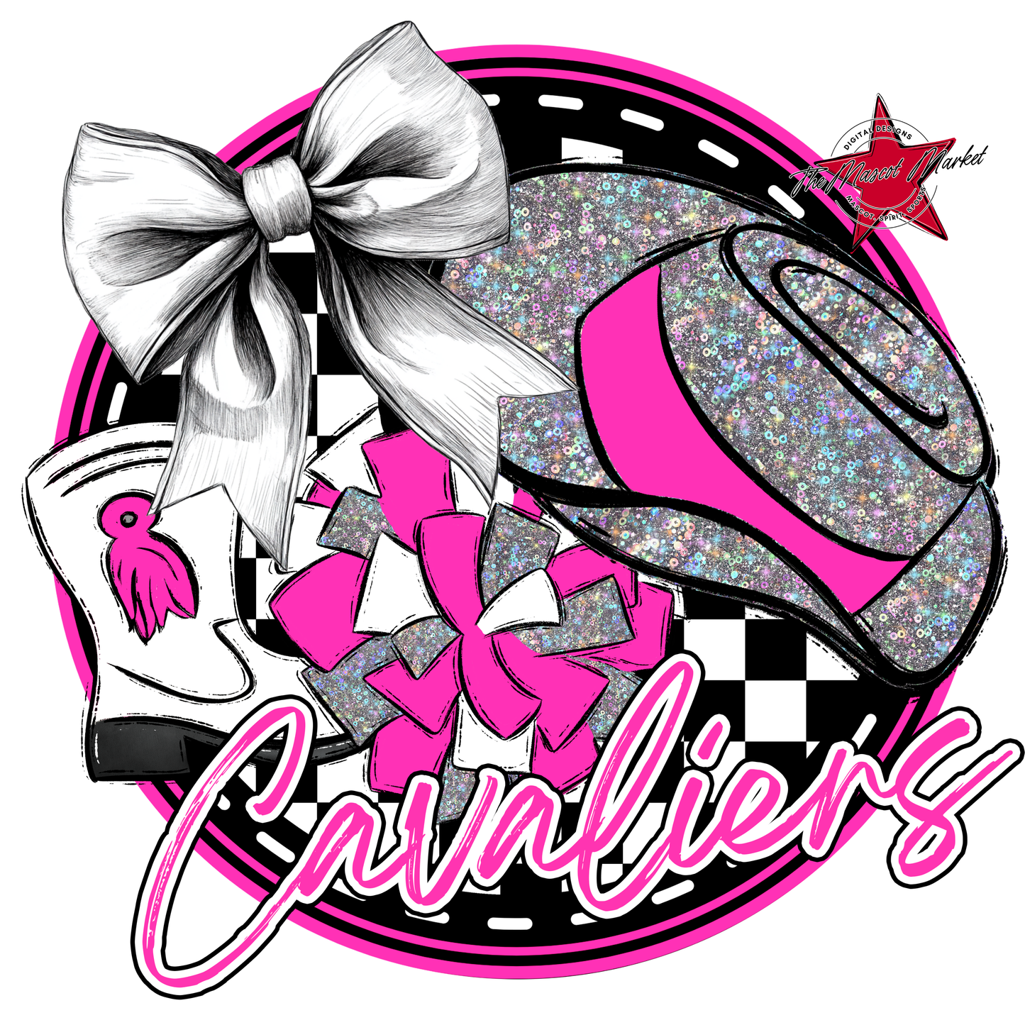 Cavaliers Circle Drillteam Design-Pink