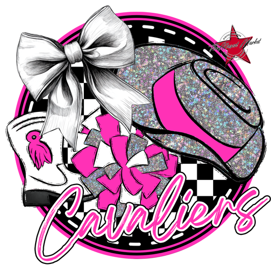 Cavaliers Circle Drillteam Design-Pink