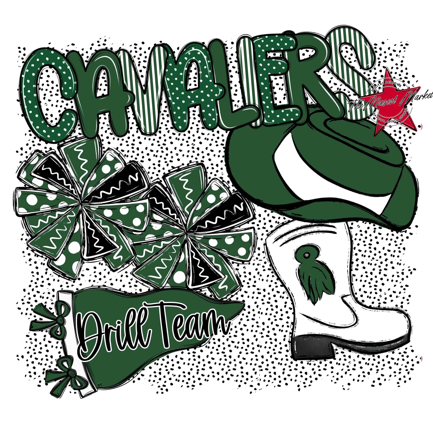 Cavaliers Drillteam Spirit-Green