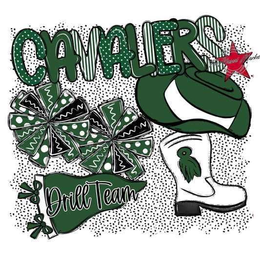 Cavaliers Drillteam Spirit-Green