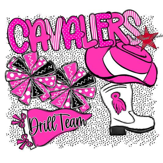 Cavaliers Drillteam Spirit-Pink