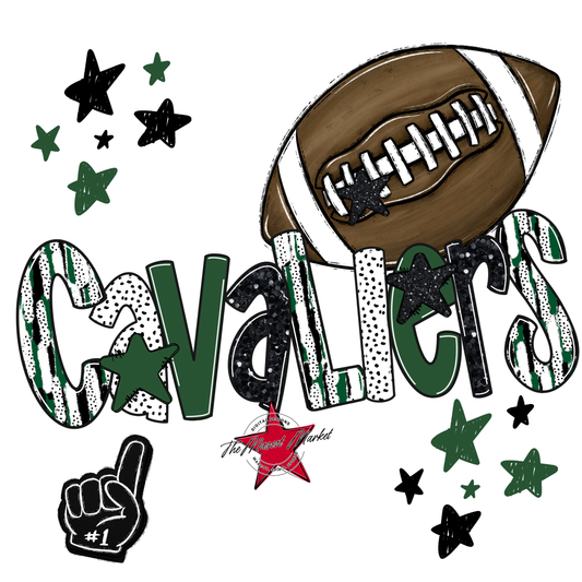 Cavaliers Football Scrape-Green