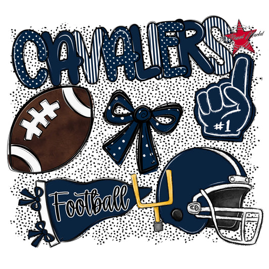 Cavaliers Football Spirit-Navy