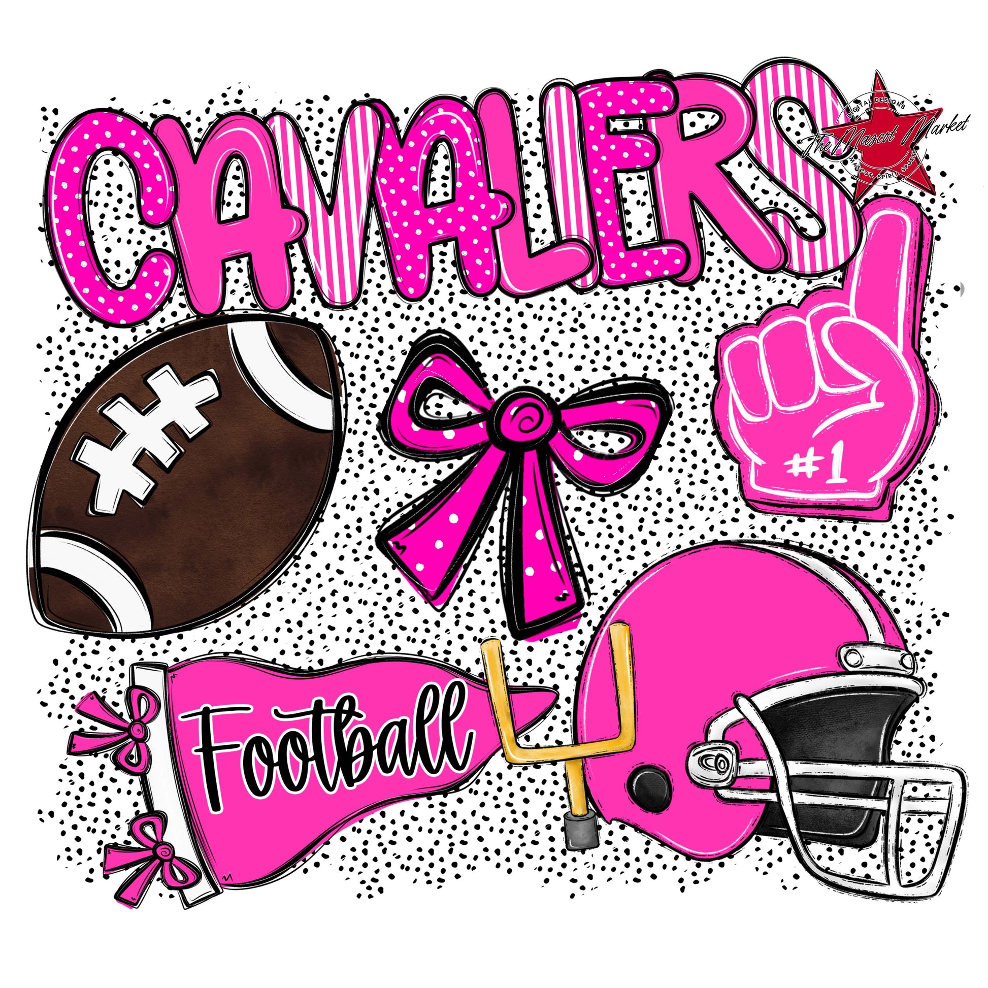 Cavaliers Football Spirit-Pink