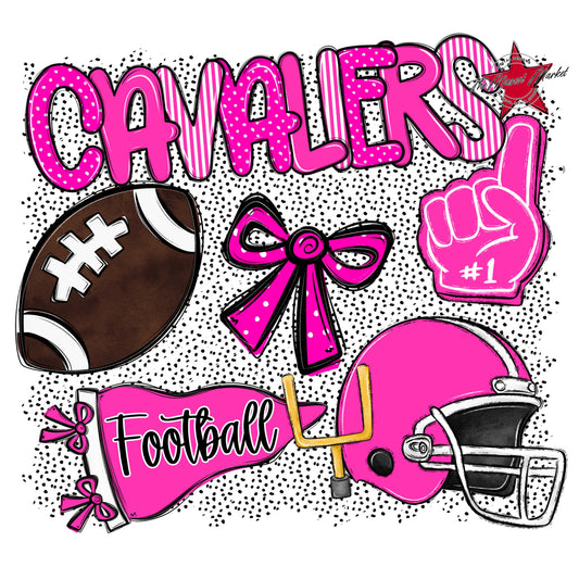 Cavaliers Football Spirit-Pink
