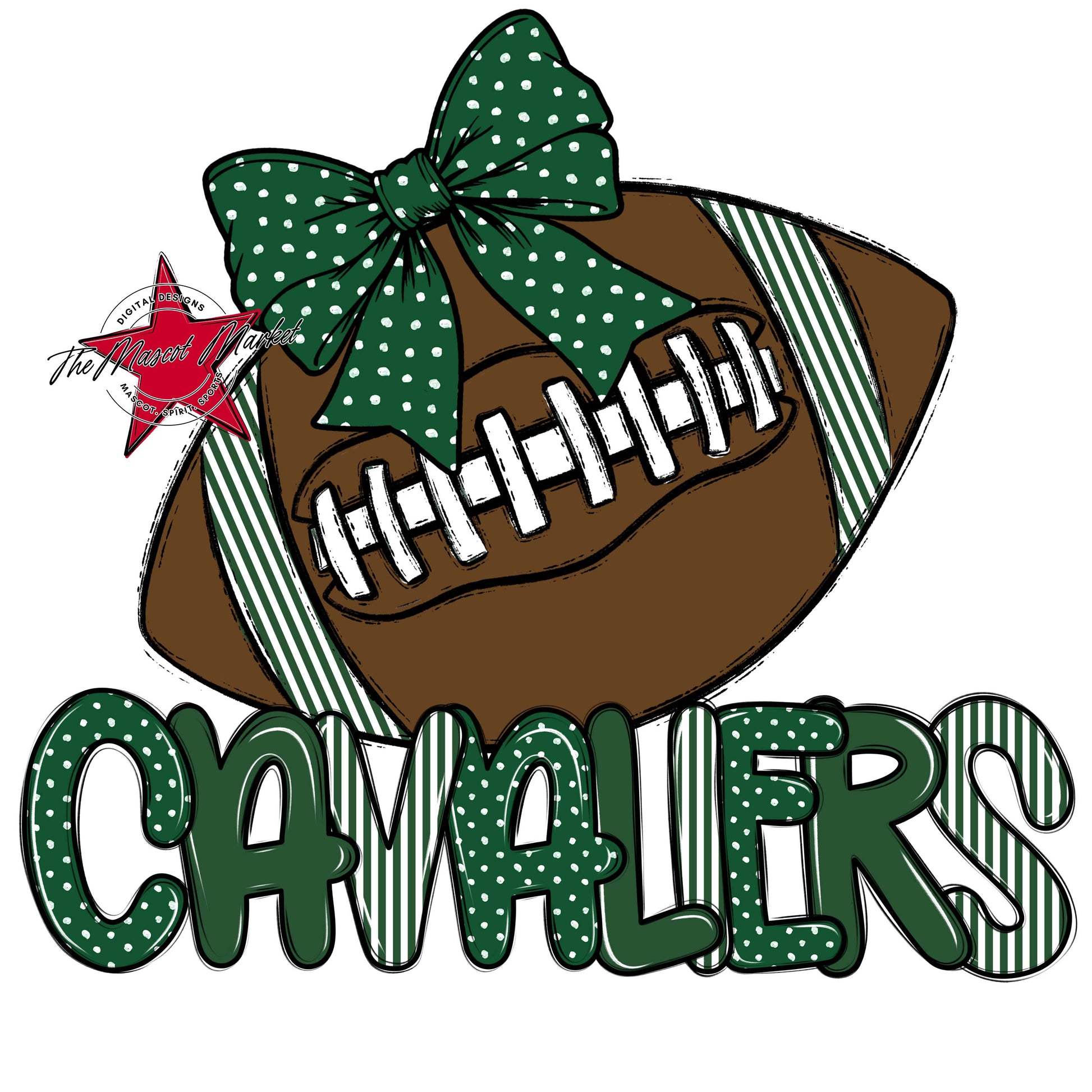 Cavaliers Football Spirit Design-Green