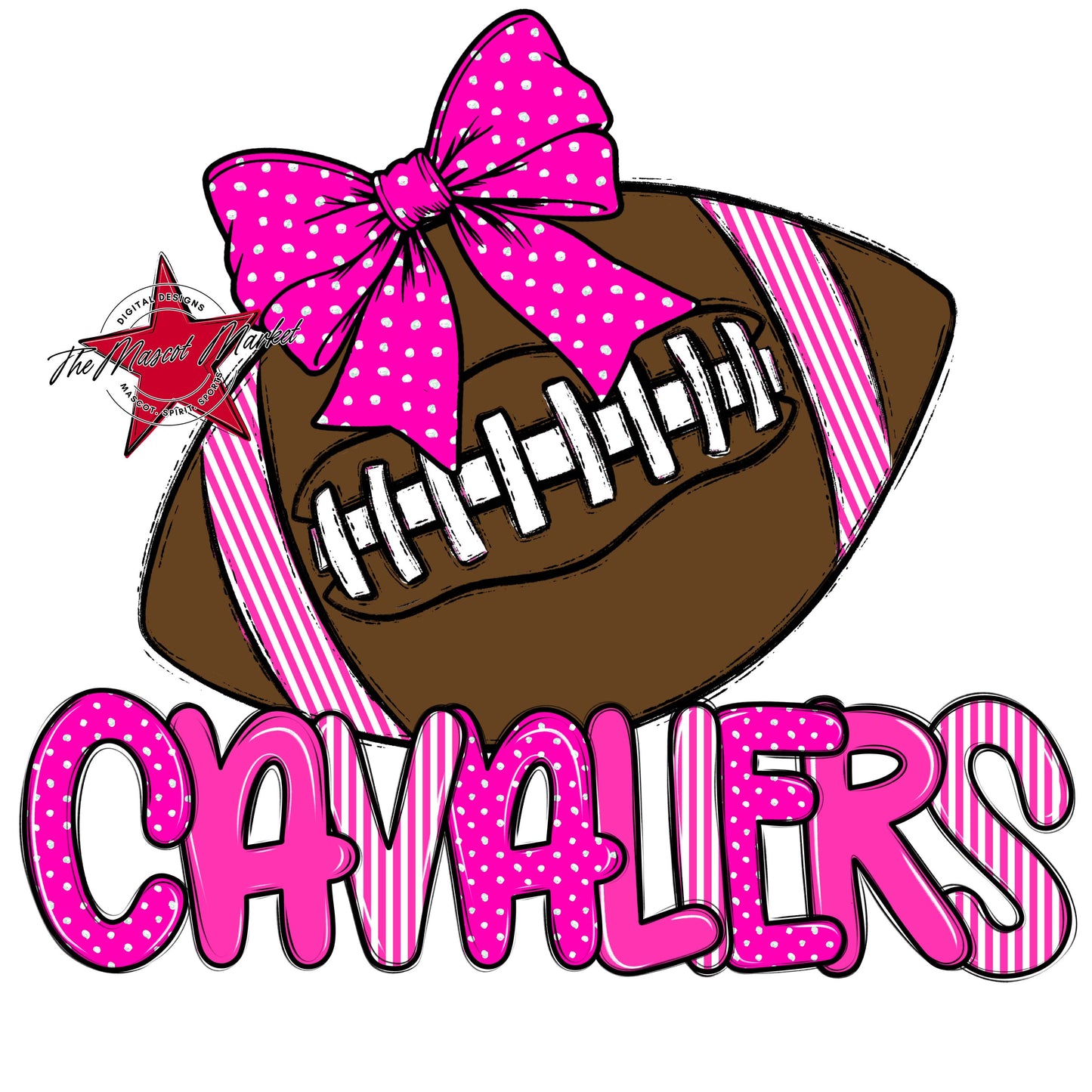 Cavaliers Football Spirit Design-Pink