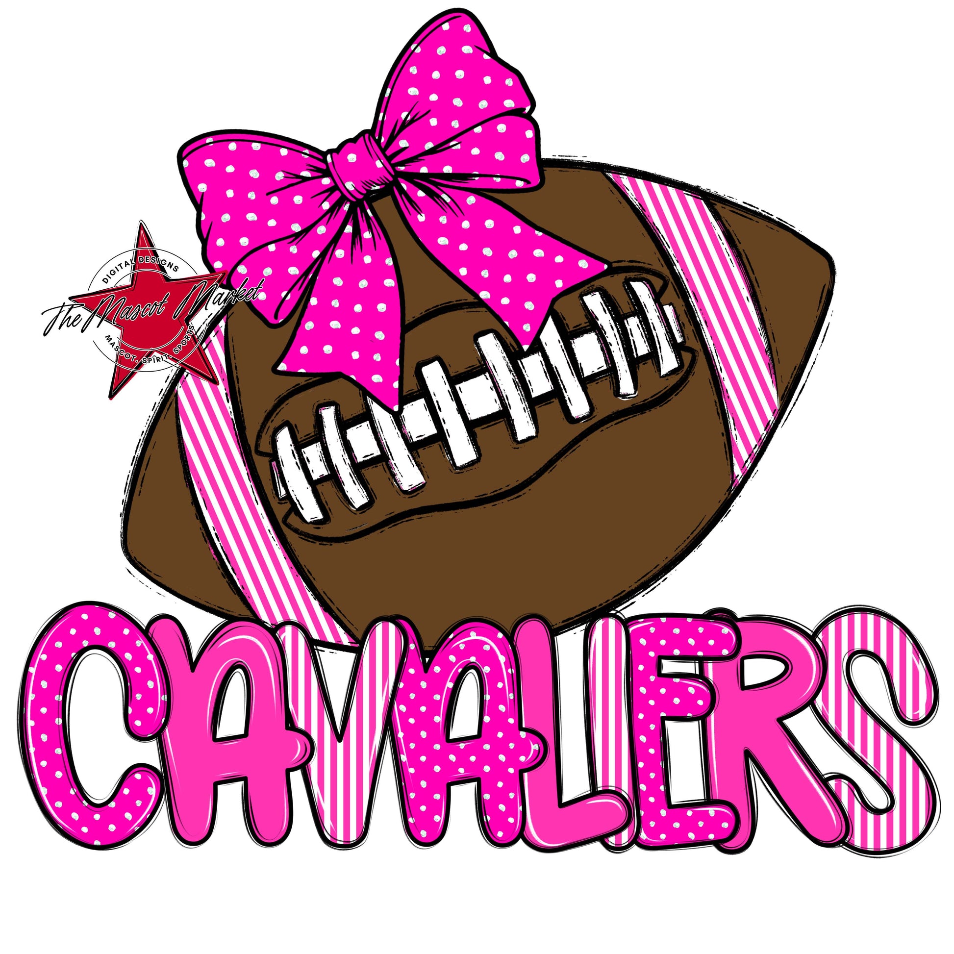 Cavaliers Football Spirit Design-Pink