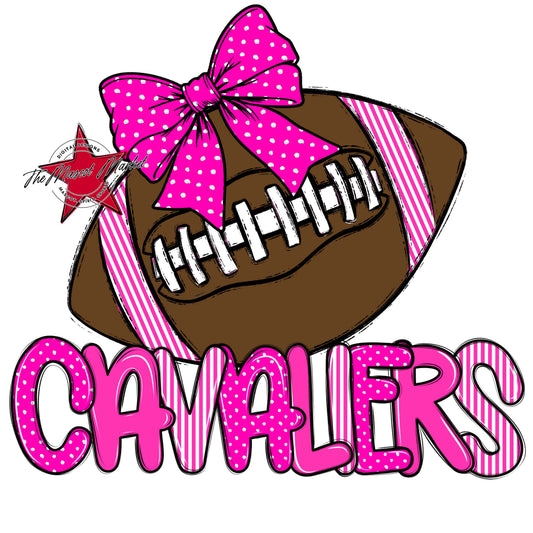 Cavaliers Football Spirit Design-Pink