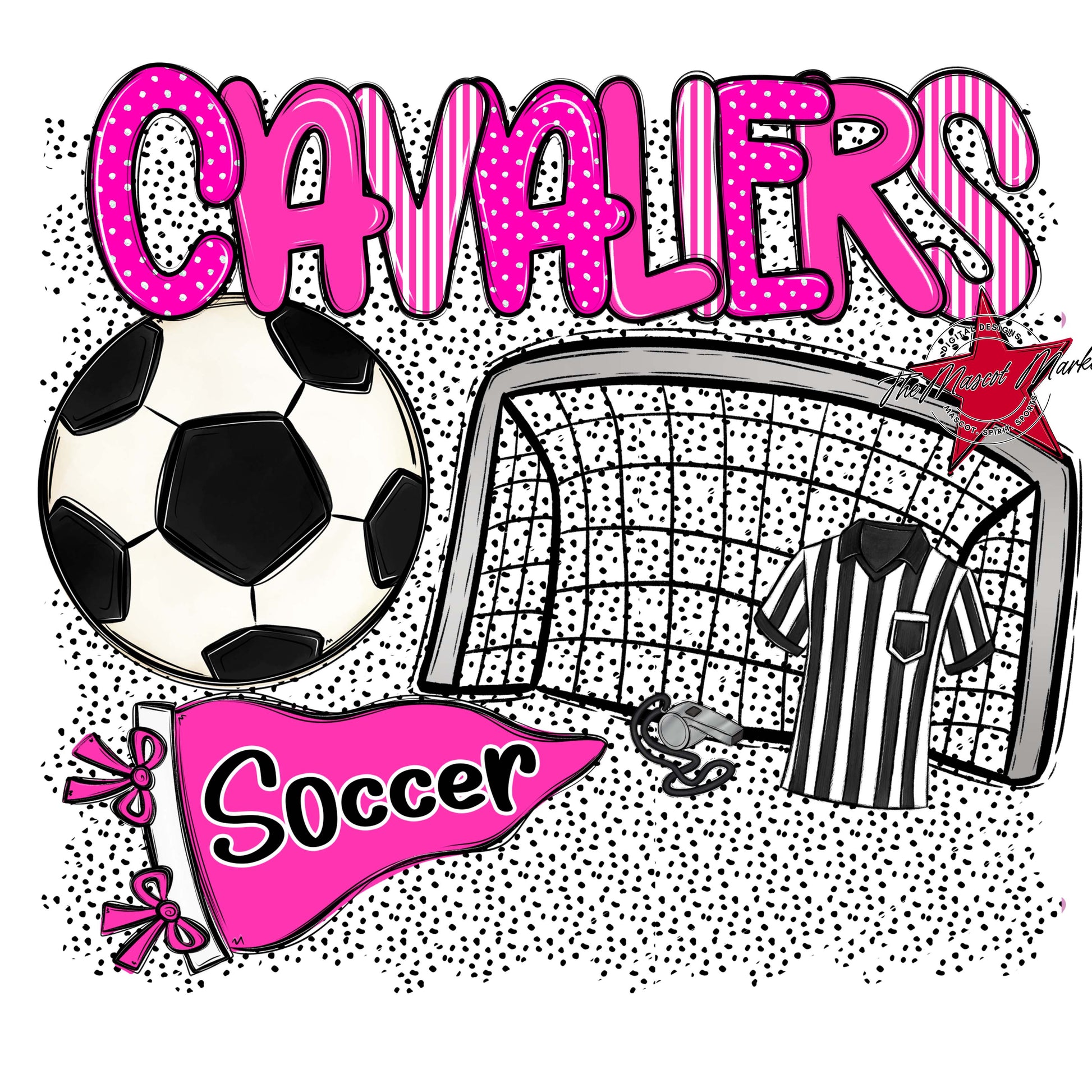 Cavaliers Soccer Spirit-Pink