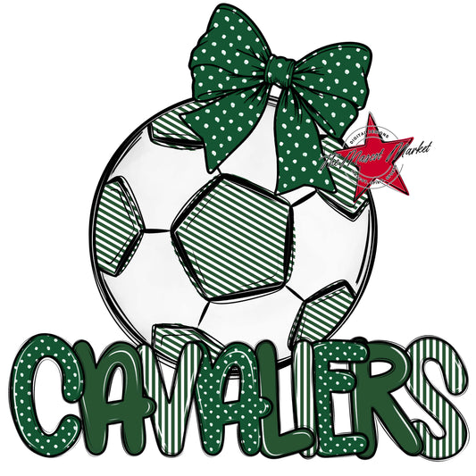 Cavaliers Soccer Spirit Design-Green