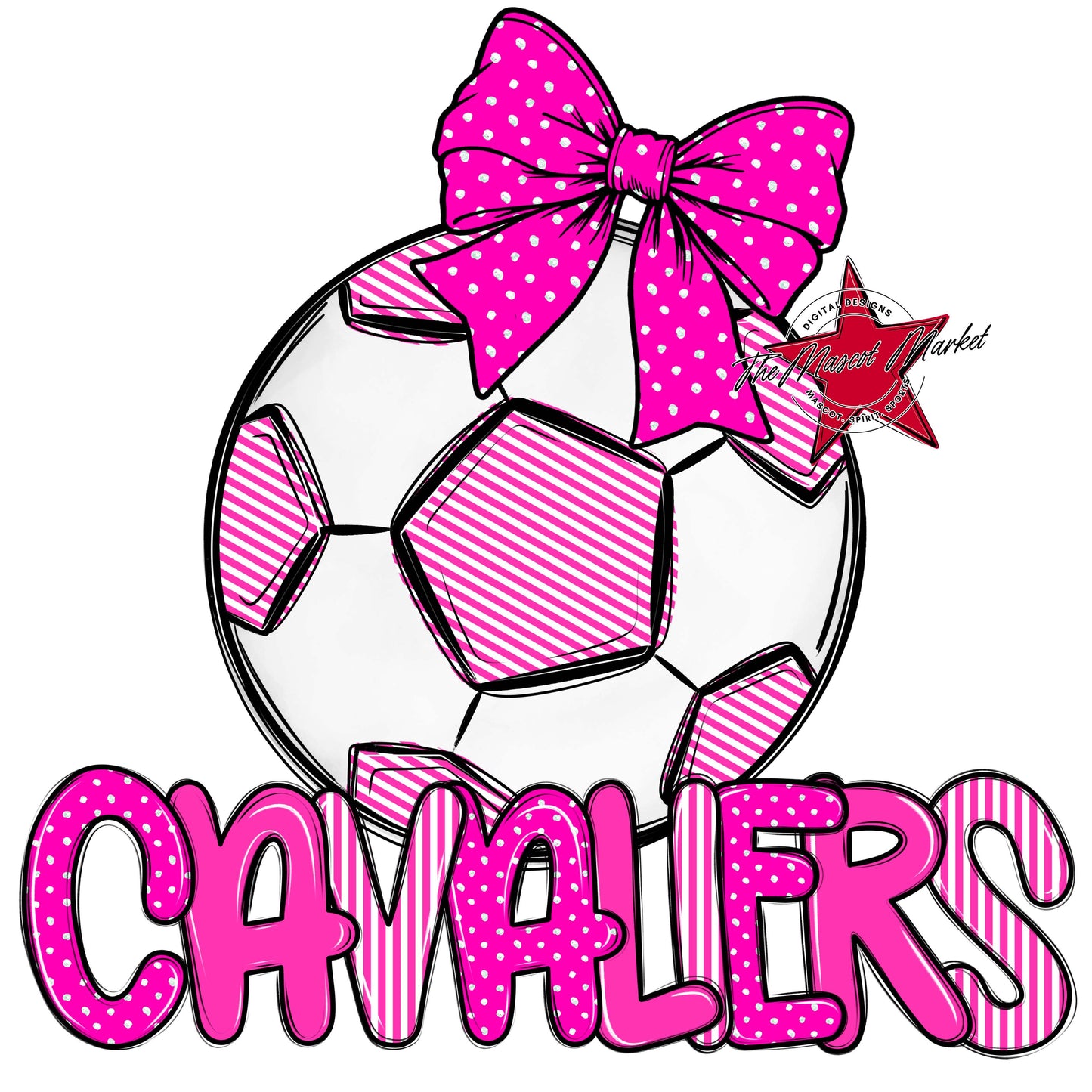 Cavaliers Soccer Spirit Design-Pink