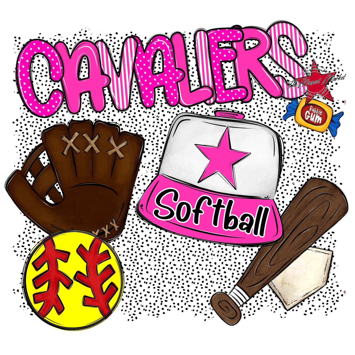 Cavaliers Softball Spirit-Pink