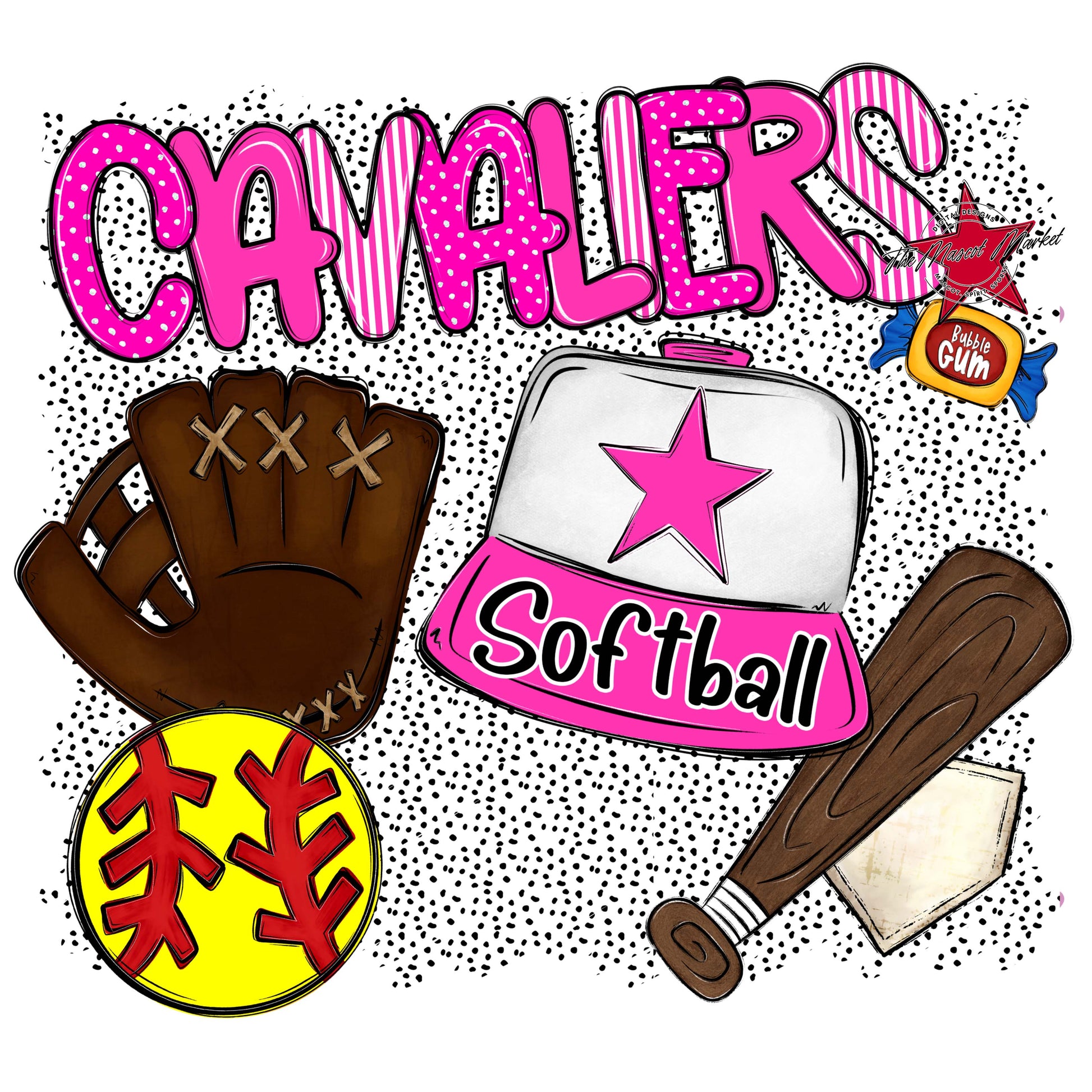 Cavaliers Softball Spirit-Pink