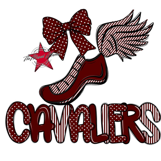 Cavaliers Track Spirit Design-Maroon