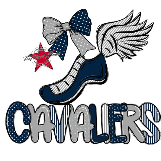 Cavaliers Track Spirit Design-Navy & Grey