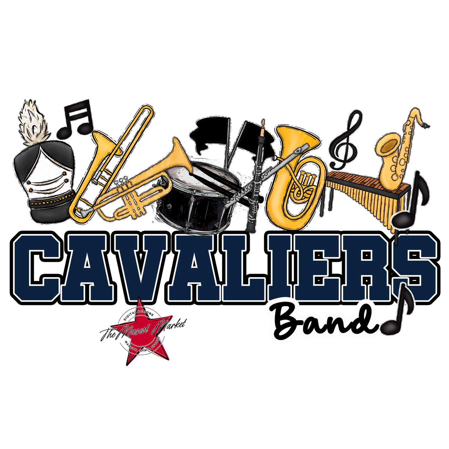 Cavaliers Varsity Band-Navy