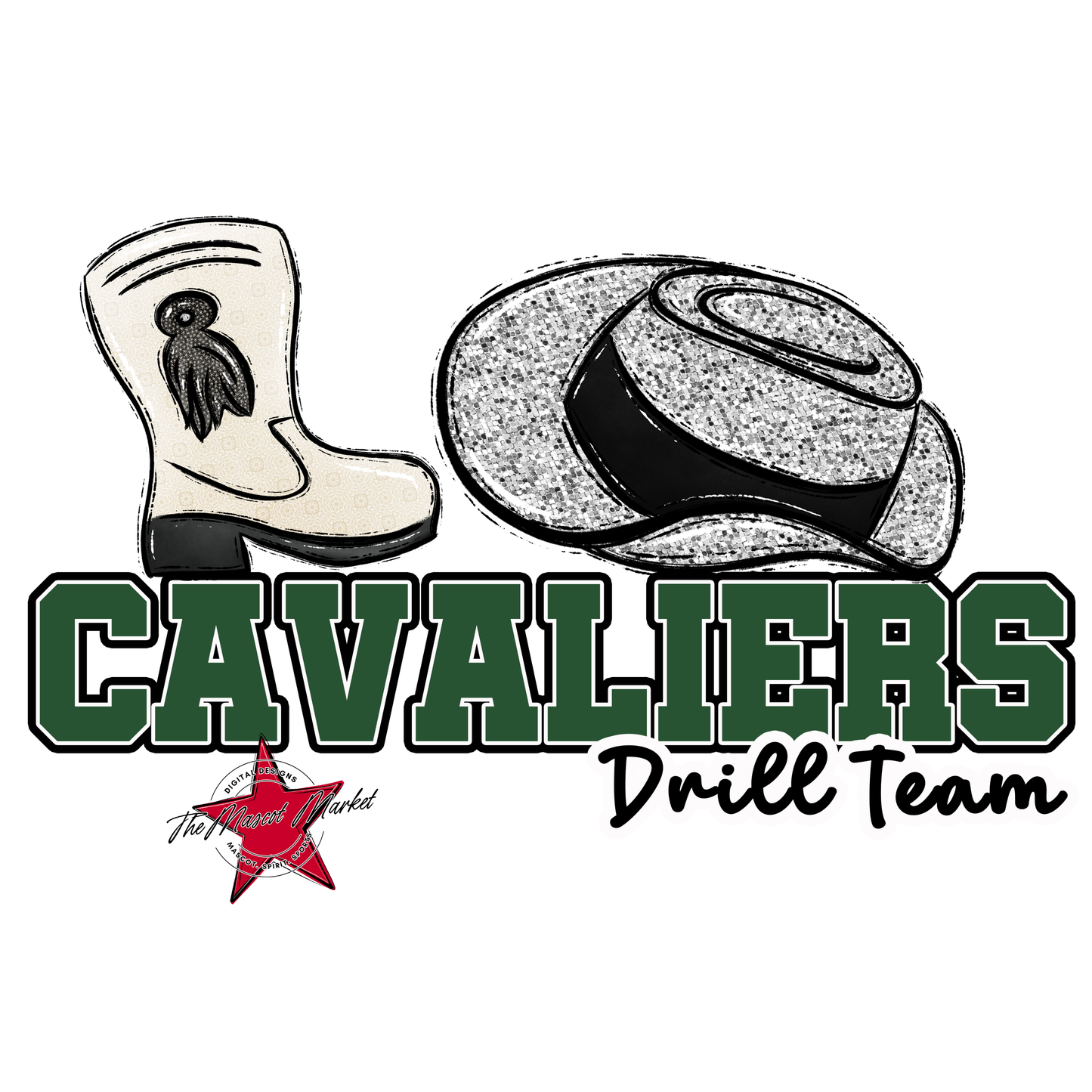 Cavaliers Varsity Drillteam-Green