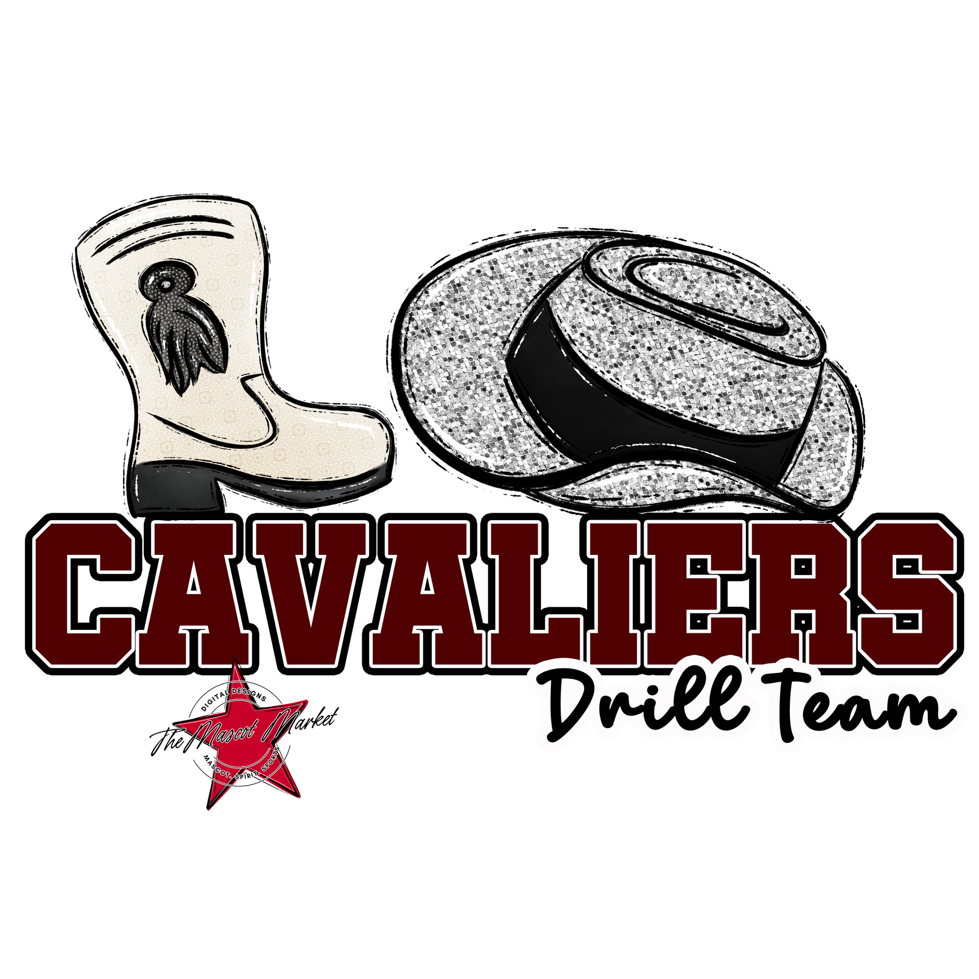 Cavaliers Varsity Drillteam-Maroon