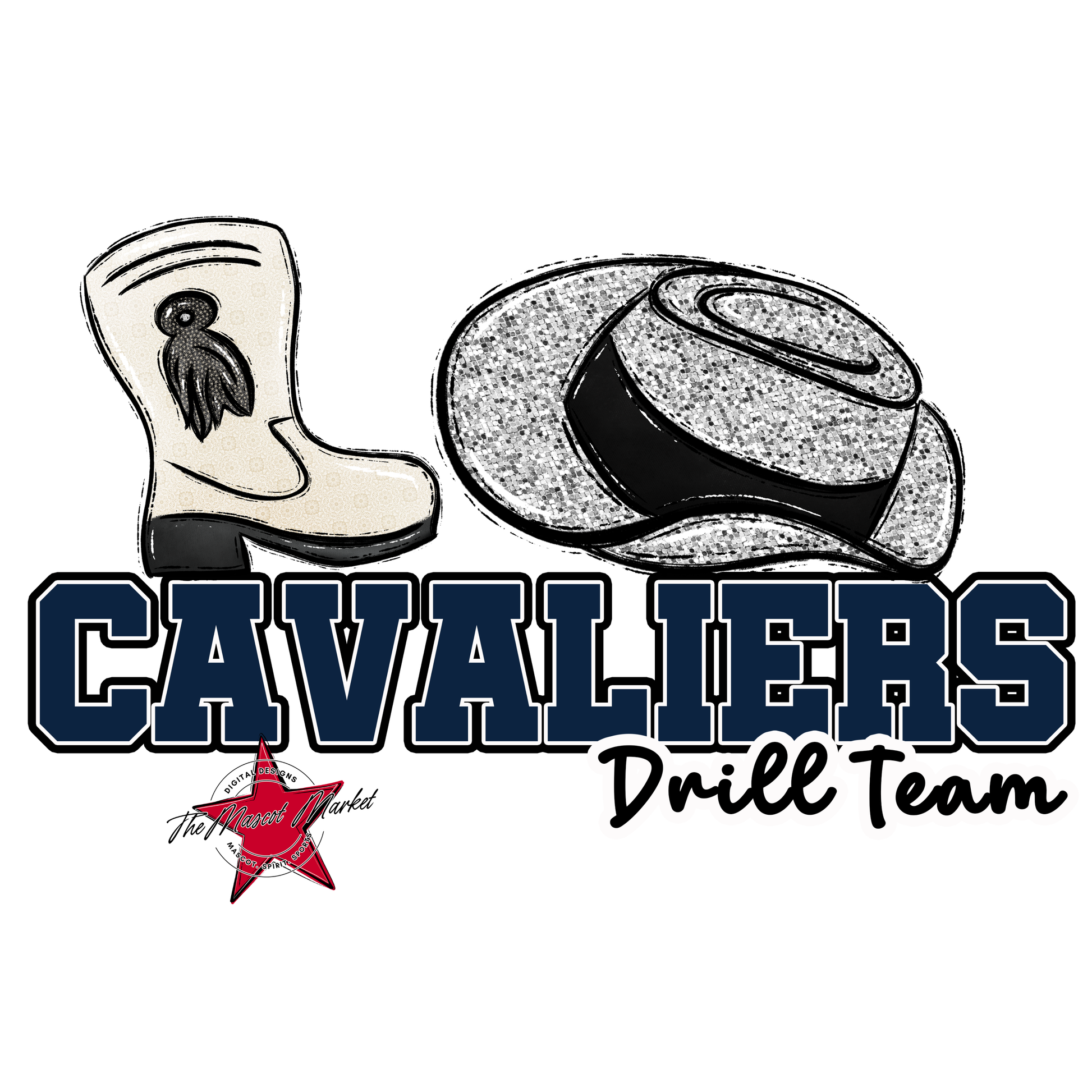 Cavaliers Varsity Drillteam-Navy