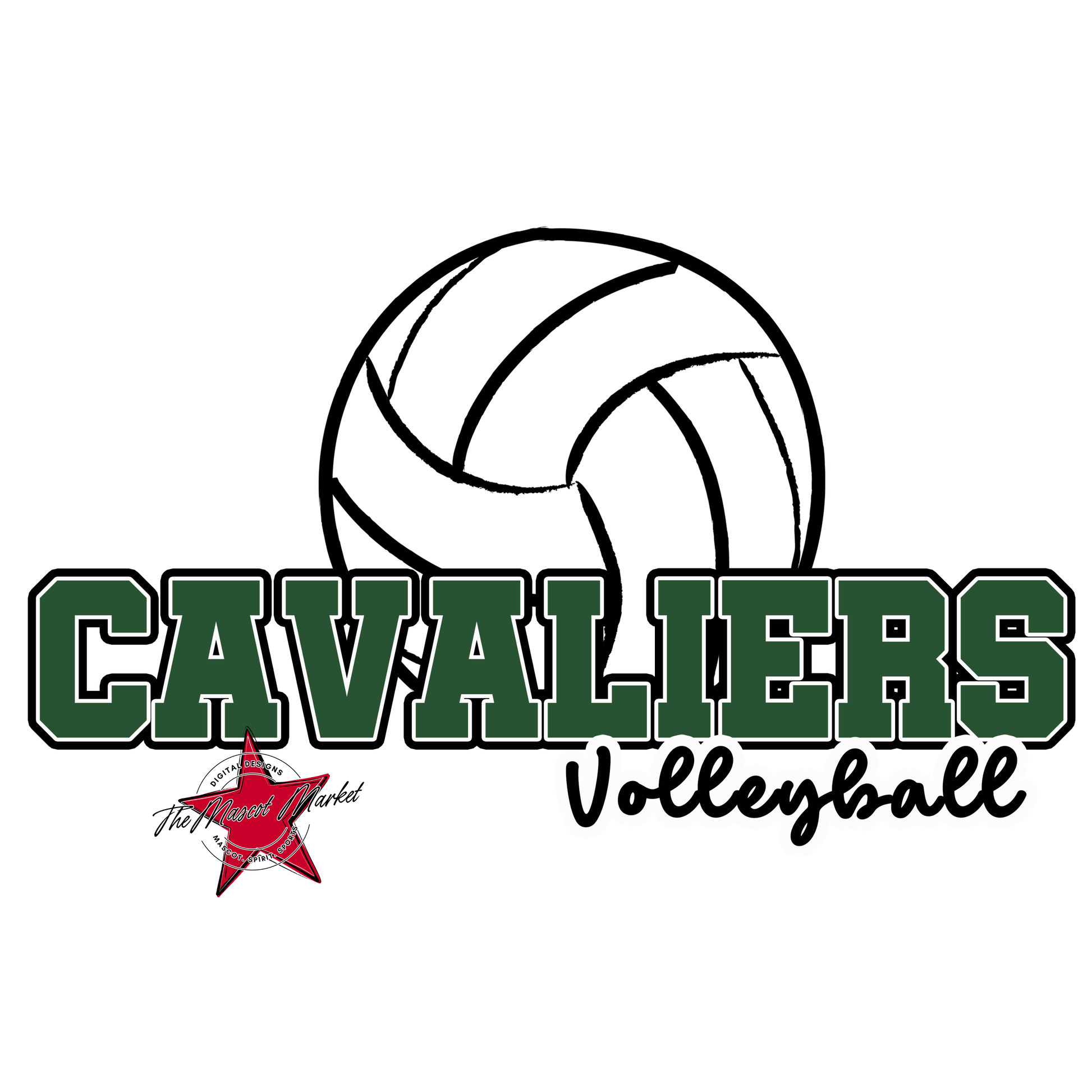 Cavaliers Varsity Volleyball-Green
