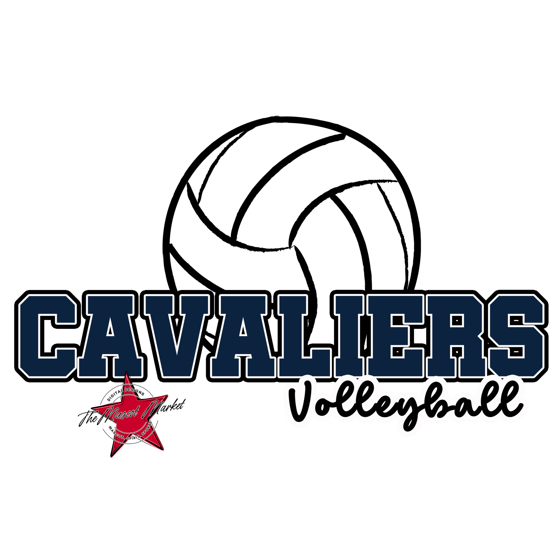 Cavaliers Varsity Volleyball-Navy