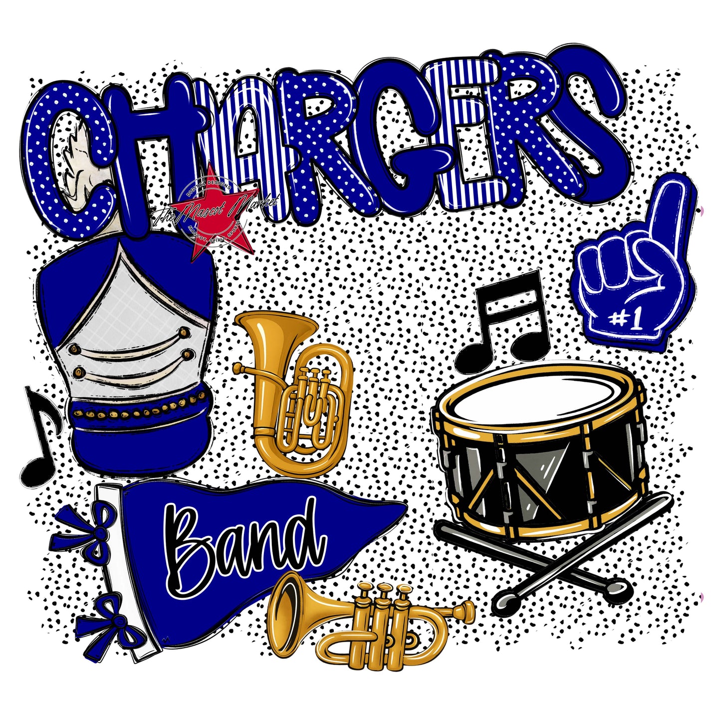 Chargers Band Spirit-Blue