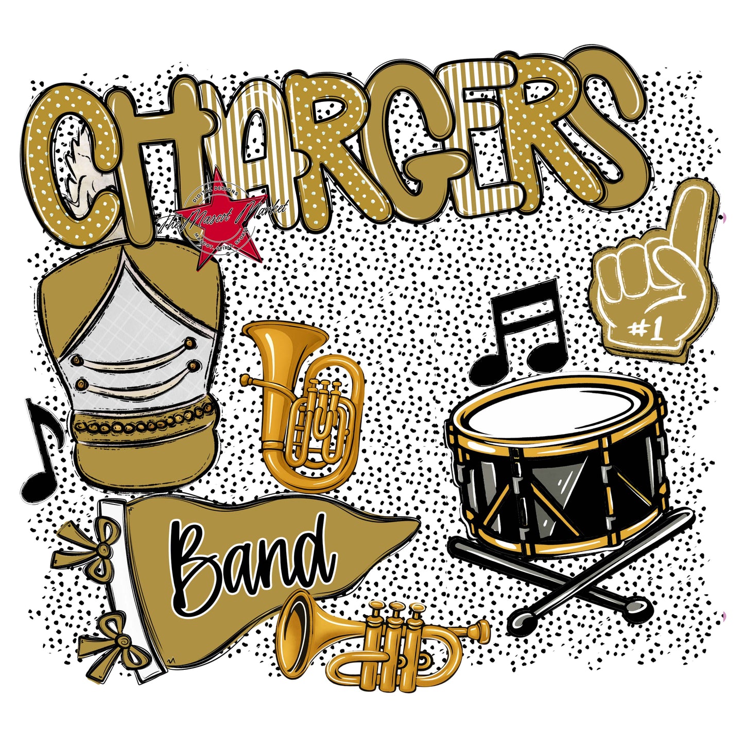 Chargers Band Spirit-Gold