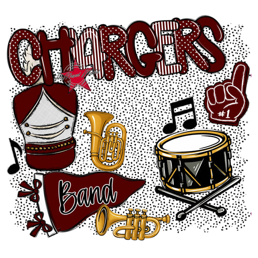 Chargers Band Spirit-Maroon